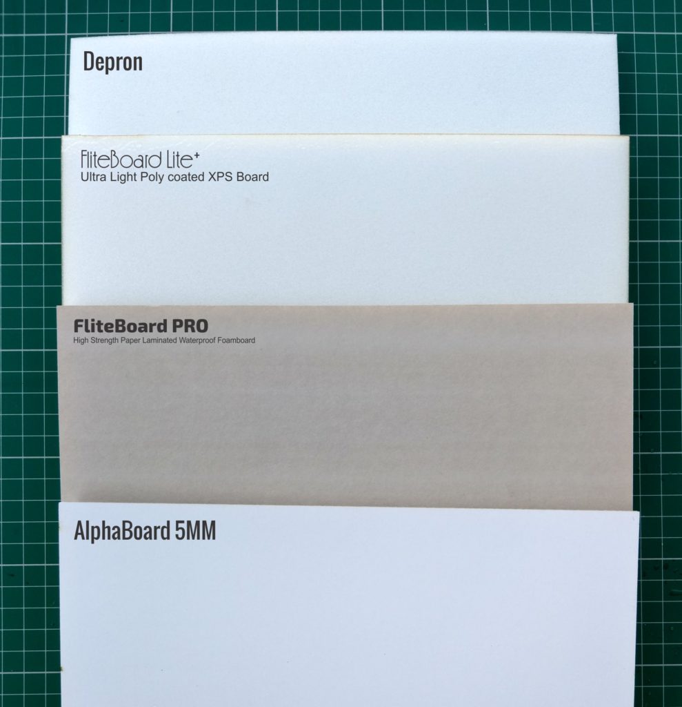 Paper laminated foamboard comparison and review